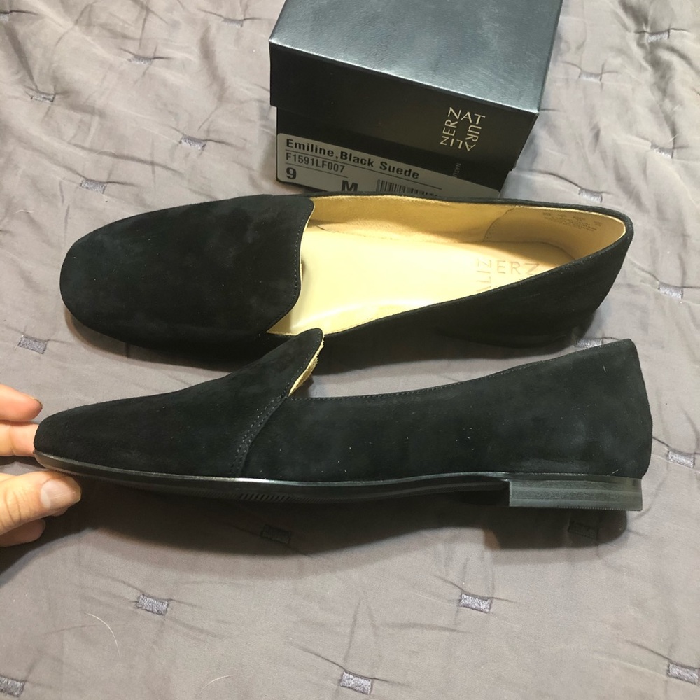 Naturalizer Black Suede Loafer